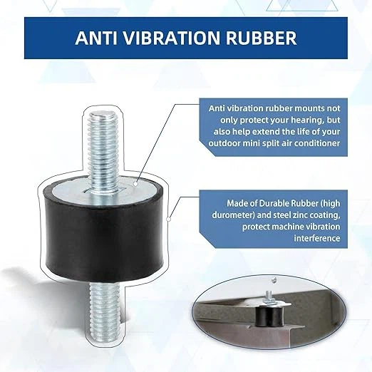 Rubber Shock Absorber M8 40x30mm Anti Vibration